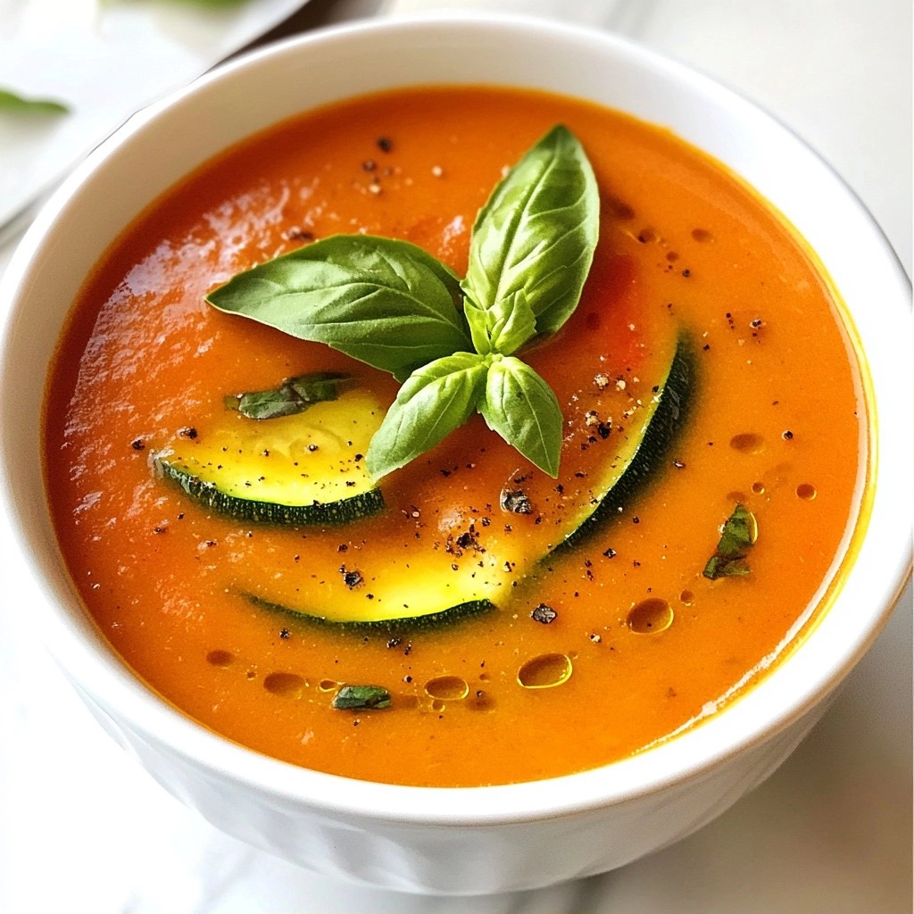 Refreshing Slow Cooker Tomato and Zucchini Soup Recipe