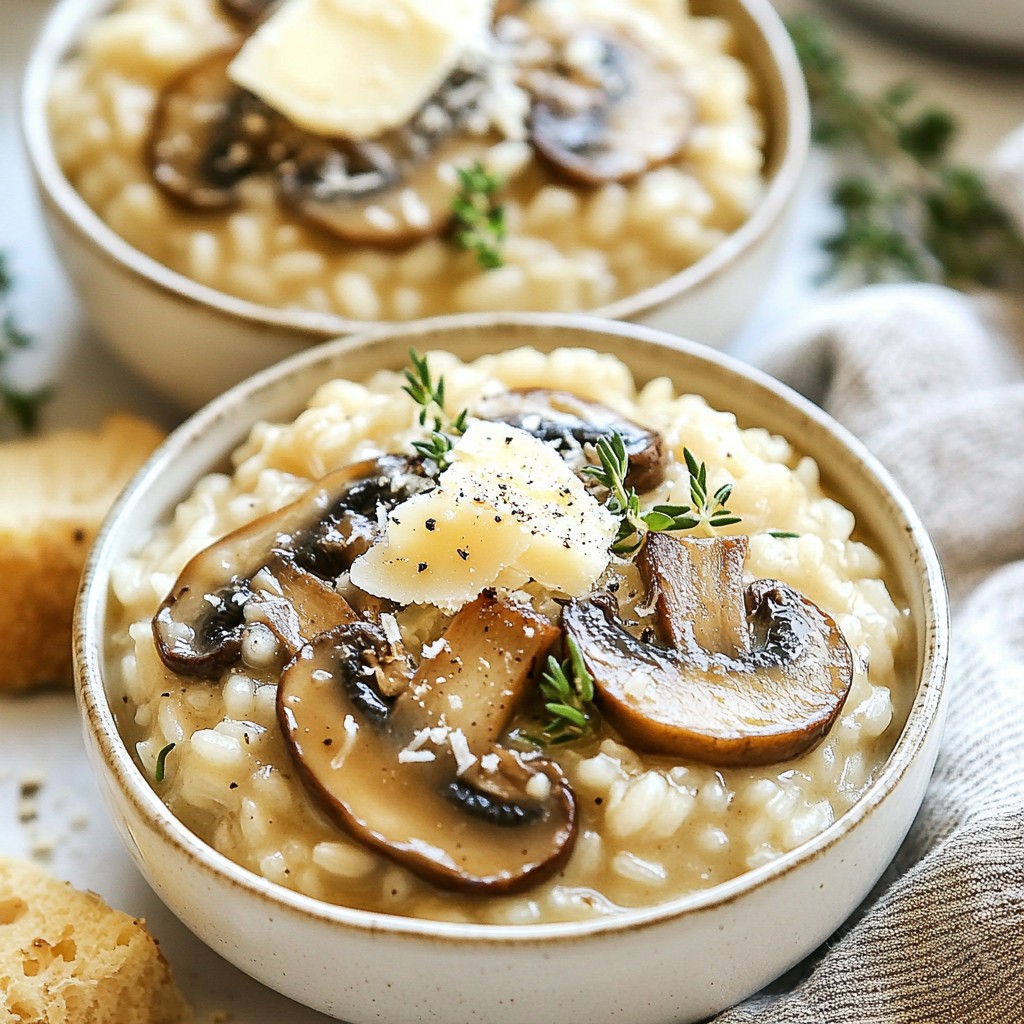 Creamy Slow Cooker Mushroom Risotto Simple and Tasty